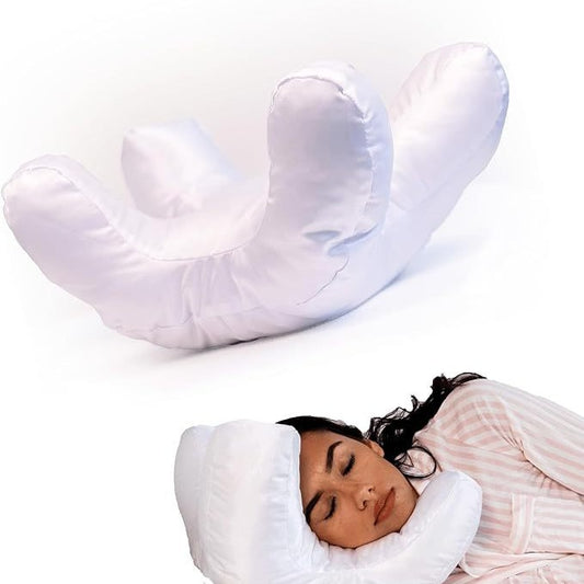 eprolo satin face pillow with memory foam filling, soft nap cotton, ideal for comfortable sleep and makeup headrest.
