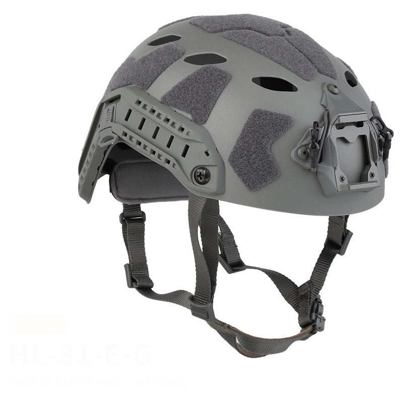 Eprolo military tactical helmet, simplified Ops-Core Fast SF high cut design with adjustable straps and protective shell.