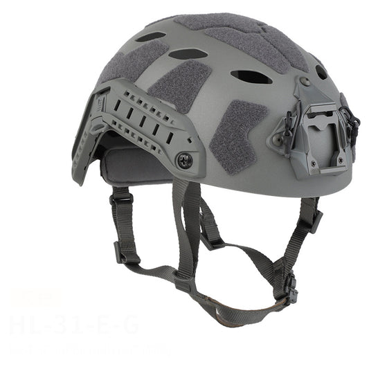 Eprolo military tactical helmet, simplified Ops-Core Fast SF high cut design with adjustable straps and protective shell.