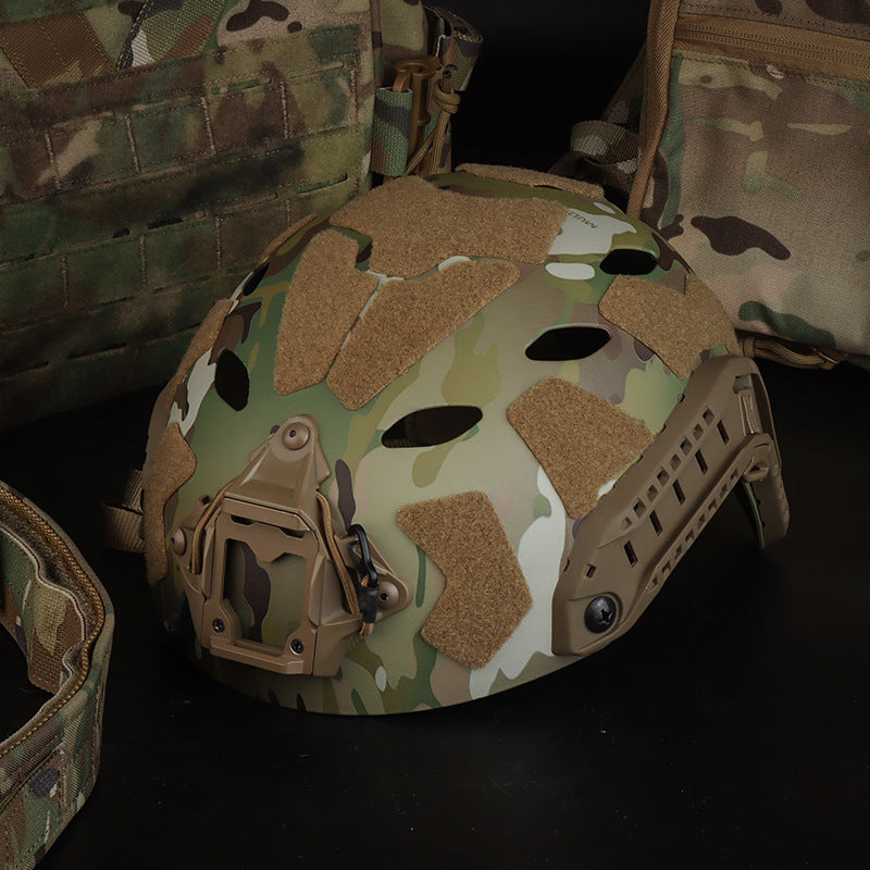Eprolo military tactical helmet, simplified Ops-Core Fast SF super high cut design with adjustable straps and secure fit.