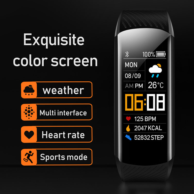 eprolo C5S Smart Bracelet with HD color screen, brightness adjustment, Bluetooth connectivity, designed for sports and fitness tracking