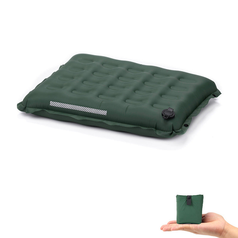 Self-Inflating Seat Cushion Thickened Camping Mat Lightweight Waterproof Foldable Stadium Chair Pad - American Smart