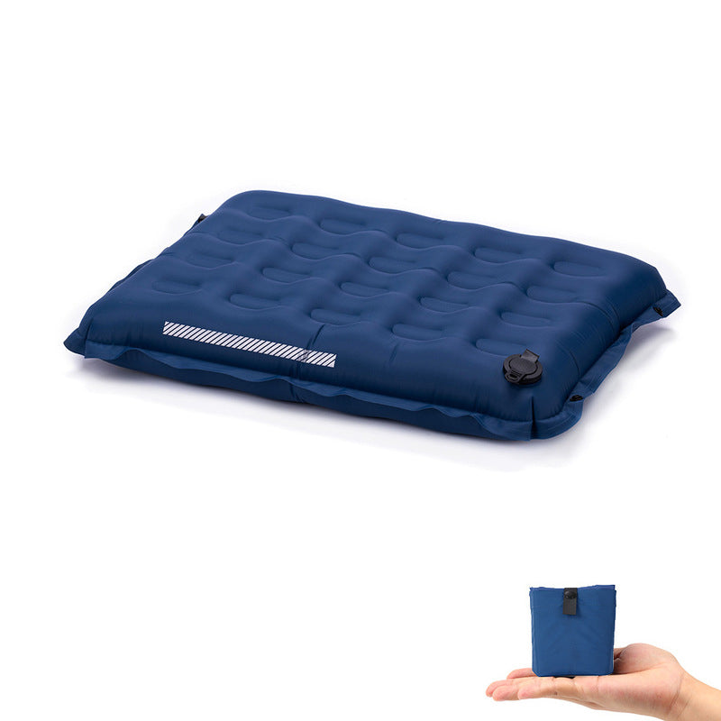 Self-Inflating Seat Cushion Thickened Camping Mat Lightweight Waterproof Foldable Stadium Chair Pad - American Smart