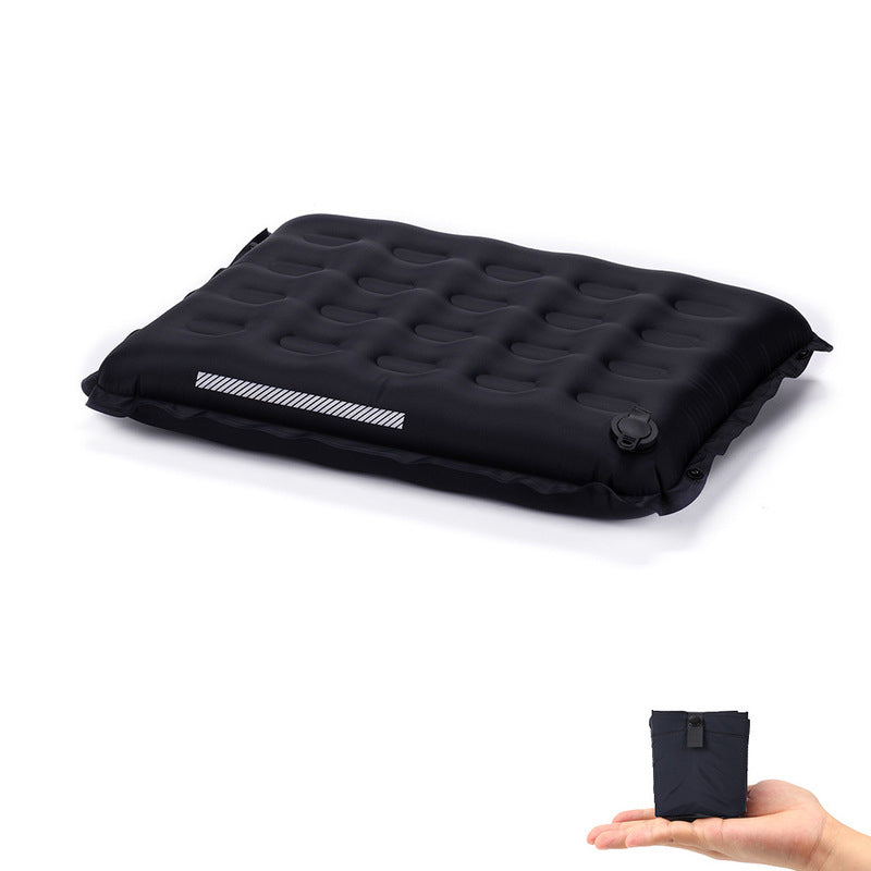 Self-Inflating Seat Cushion Thickened Camping Mat Lightweight Waterproof Foldable Stadium Chair Pad - American Smart