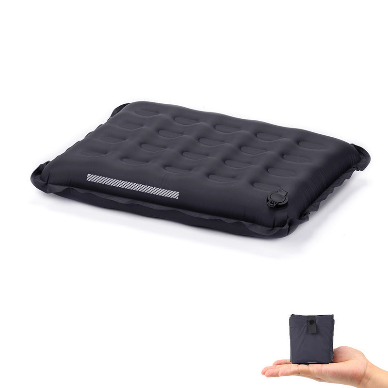 Self-Inflating Seat Cushion Thickened Camping Mat Lightweight Waterproof Foldable Stadium Chair Pad - American Smart