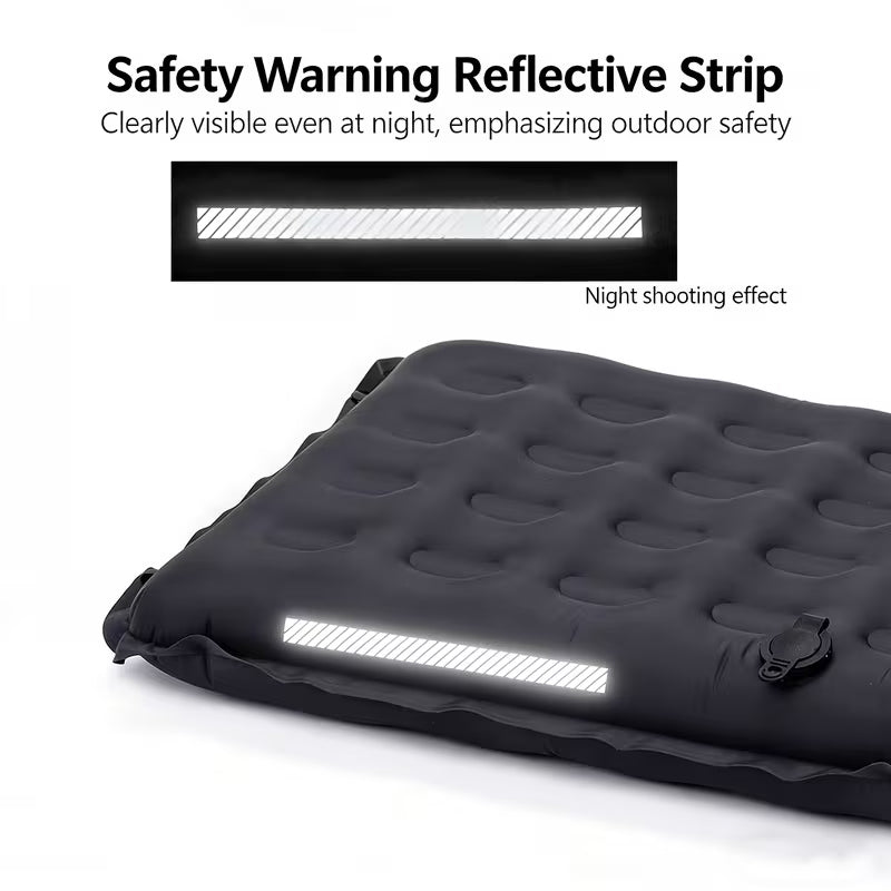 Self-Inflating Seat Cushion Thickened Camping Mat Lightweight Waterproof Foldable Stadium Chair Pad - American Smart