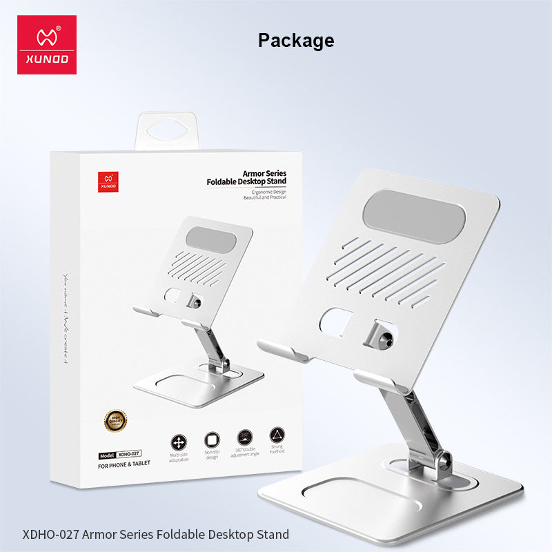 eprolo foldable metal tablet and phone stand with heat dissipation, suitable for iPad, mobile phones, and desktop use