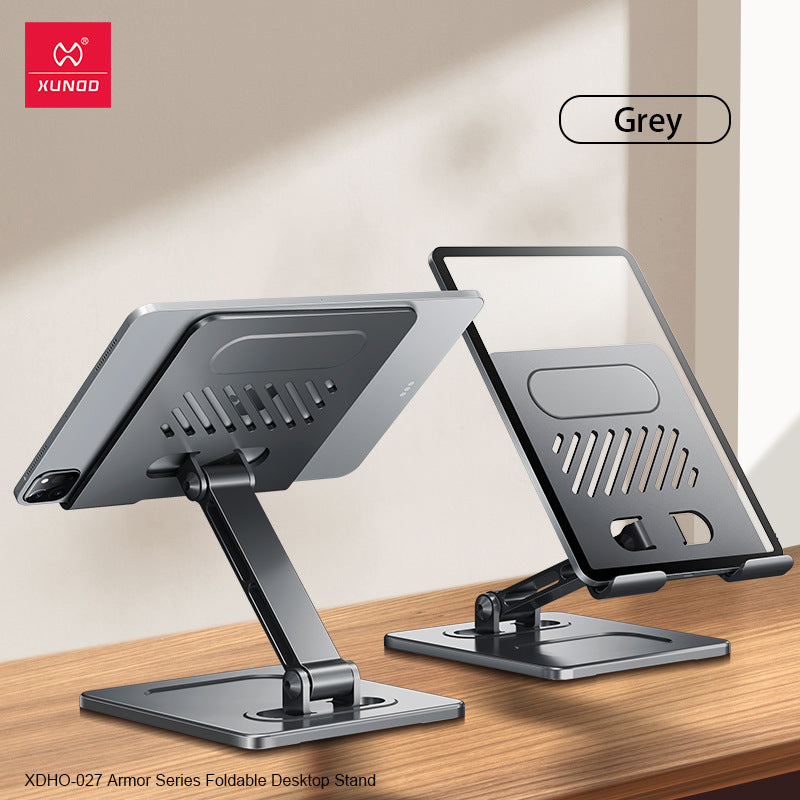 eprolo foldable metal tablet and phone stand with heat dissipation, suitable for iPads, mobile phones, and desktop use