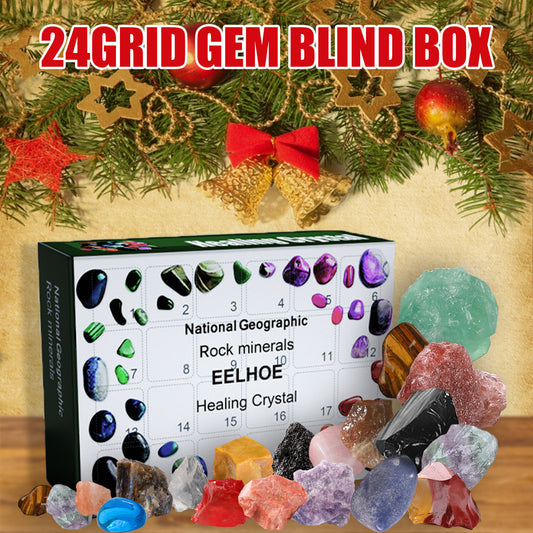 Green Christmas-themed 24-grid ore blind box by eprolo featuring surprise small gifts and festive holiday decorations.