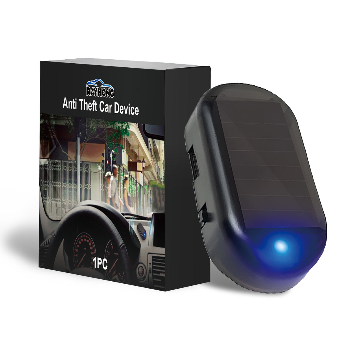 Anti Theft Car Device, Led Car Wiring Refit Explosion-Flashing Induction Anti-Theft Alarm Light - American Smart