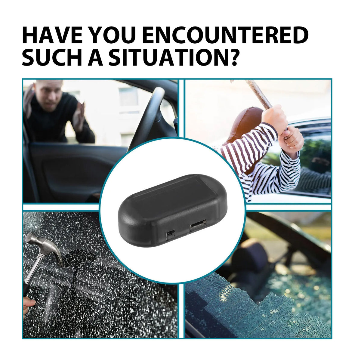 Anti Theft Car Device, Led Car Wiring Refit Explosion-Flashing Induction Anti-Theft Alarm Light - American Smart