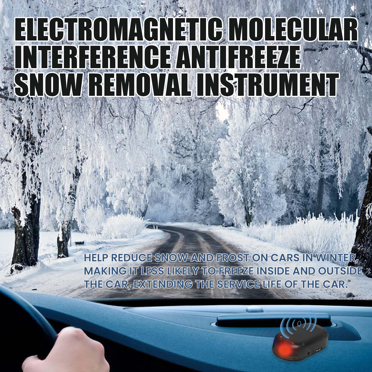 Automotive Snow Removal Tools, Glass Deicing Snow Melting Fast Portable Mini Deicer - American Smart