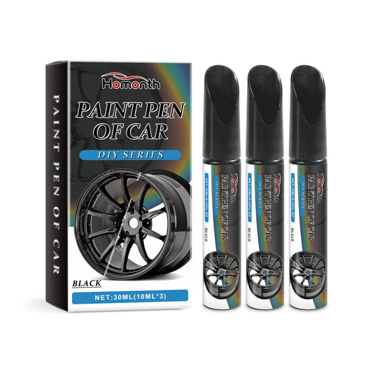 eprolo black car wheel scratches repair pen showing its applicator tip for removing paint scratches and decontamination.