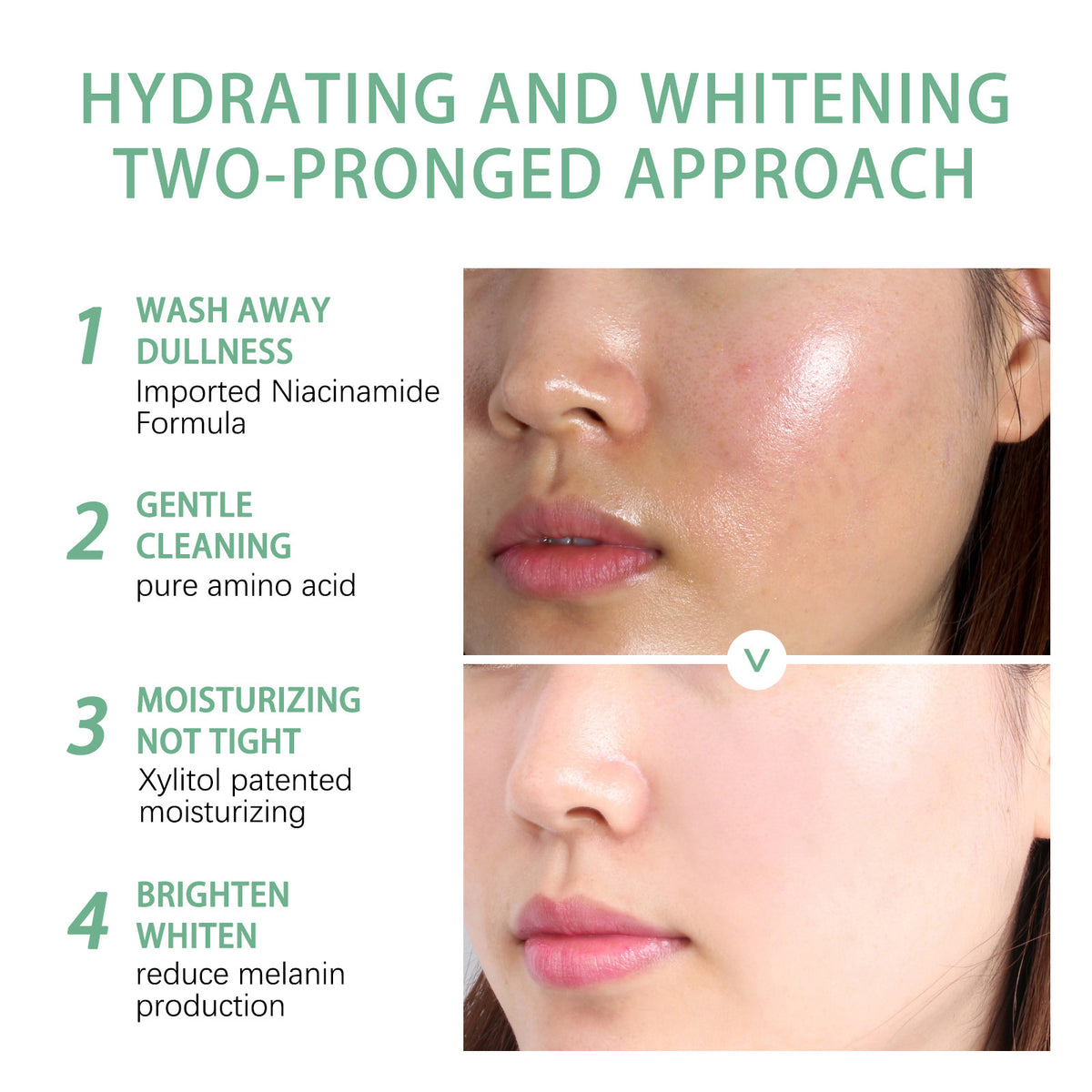 Brightening And Freckle-removing Facial Cleanser, Cleansing And Brightening Skin Moisturizing And Non-tightening Cleanser - American Smart