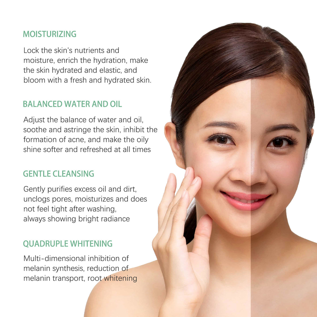 Brightening And Freckle-removing Facial Cleanser, Cleansing And Brightening Skin Moisturizing And Non-tightening Cleanser - American Smart