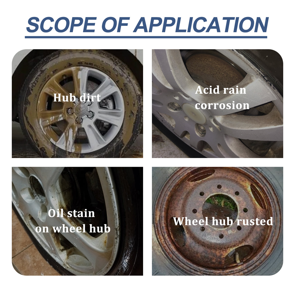 Car Brake Cleaner, Brake Disc Parts Wheel Hub Decontamination Polishing Maintenance Rust Remover - American Smart