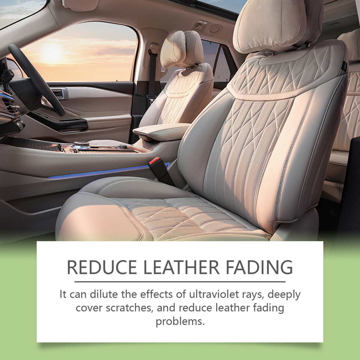 Car Leather Reconditioning Spray, Clean And Decontaminate Bright Car Interior Repair Maintenance Care Spray - American Smart