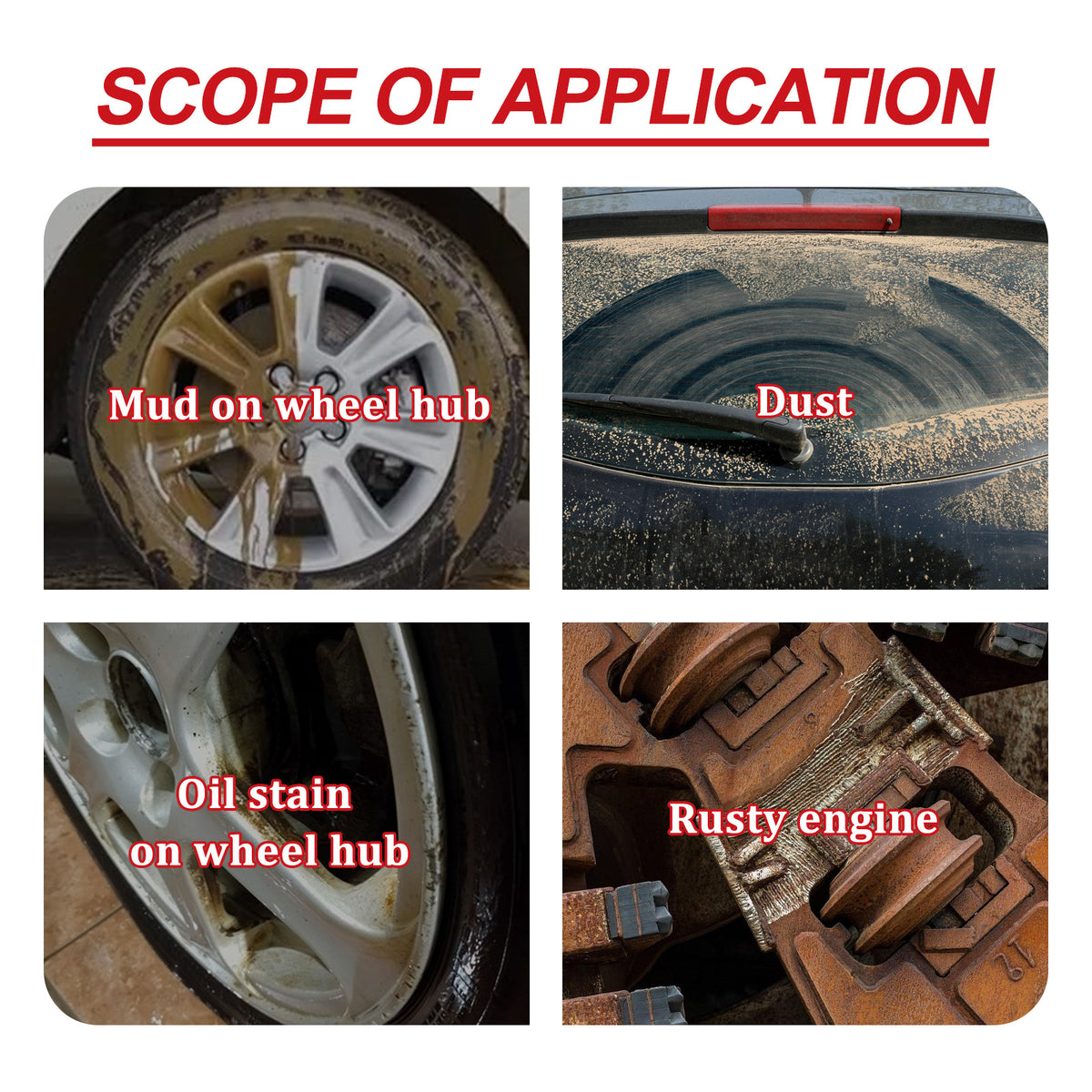 Car Multi-Functional Cleaner, Car Paint Surface Wheel Hub Metal Strong Decontamination Cleaner - American Smart