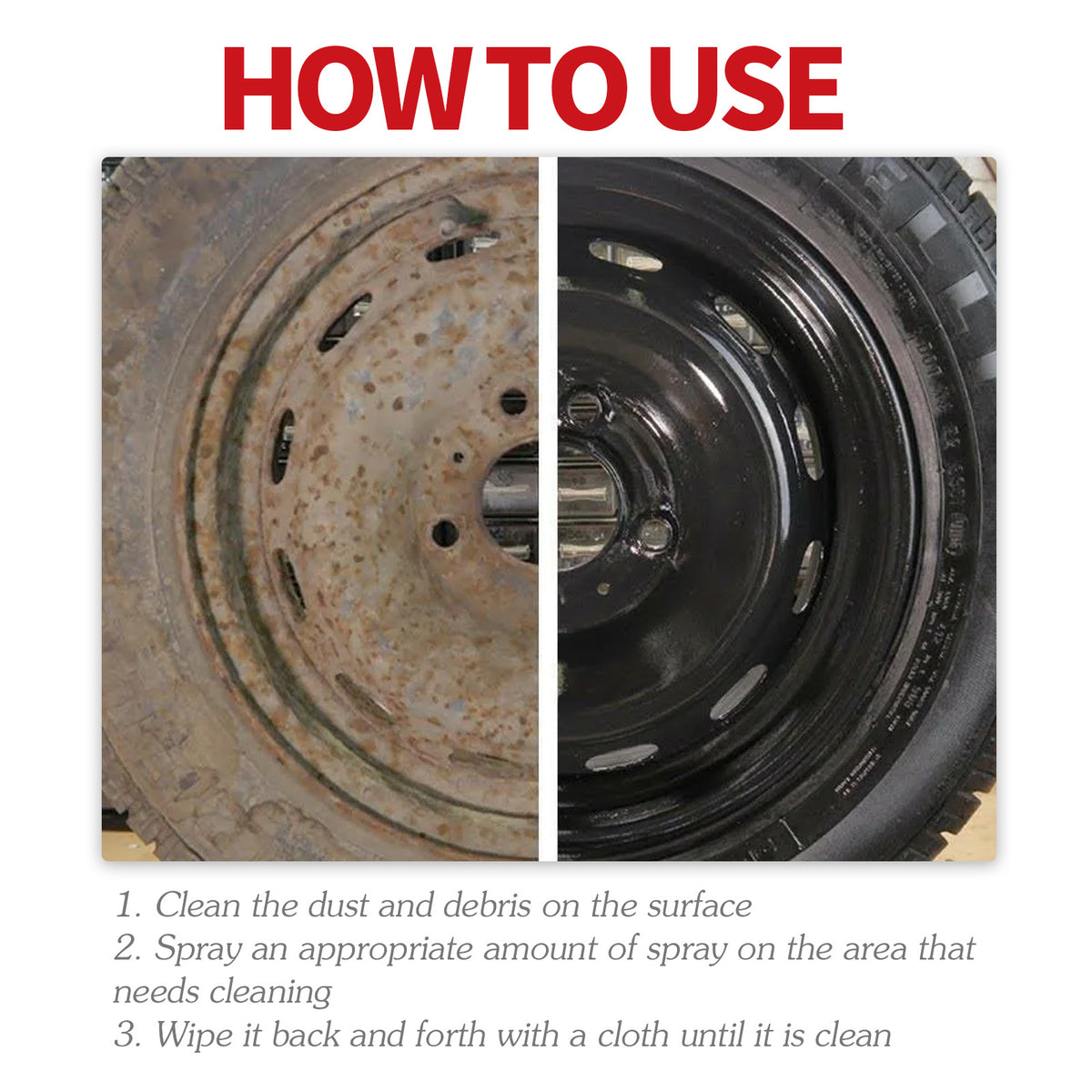 Car Multi-Functional Cleaner, Car Paint Surface Wheel Hub Metal Strong Decontamination Cleaner - American Smart