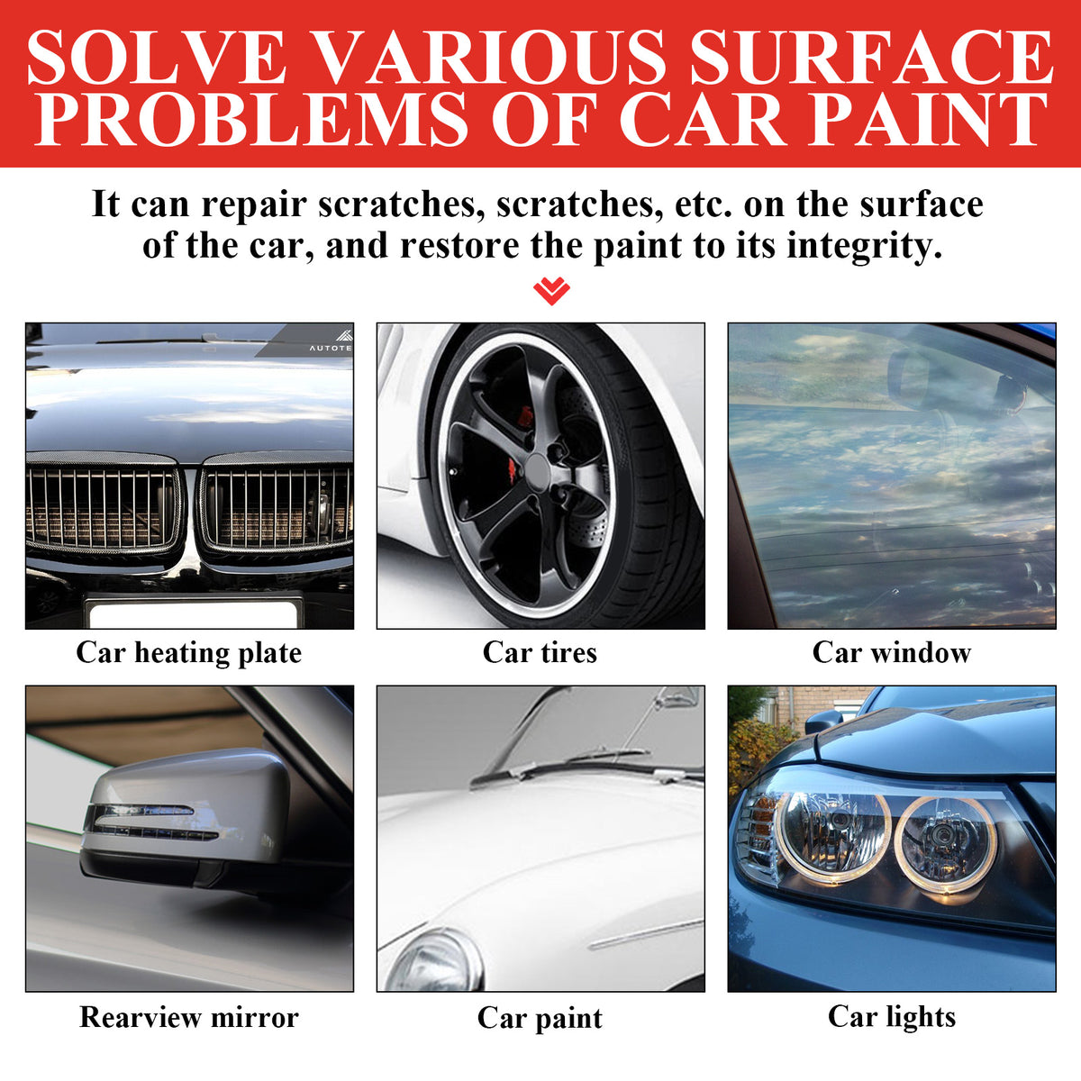 Car Paint Scratch Remover, Car Paint Scratch Repair Cleaning Cloth Scratch Maintenance Agent - American Smart
