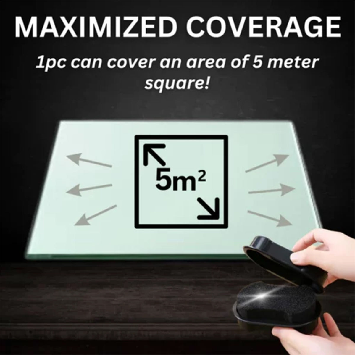 Car Sponge Wipe, Windshield Drain Window Brightening Portable Reinforced Glass Cleaning Sponge - American Smart