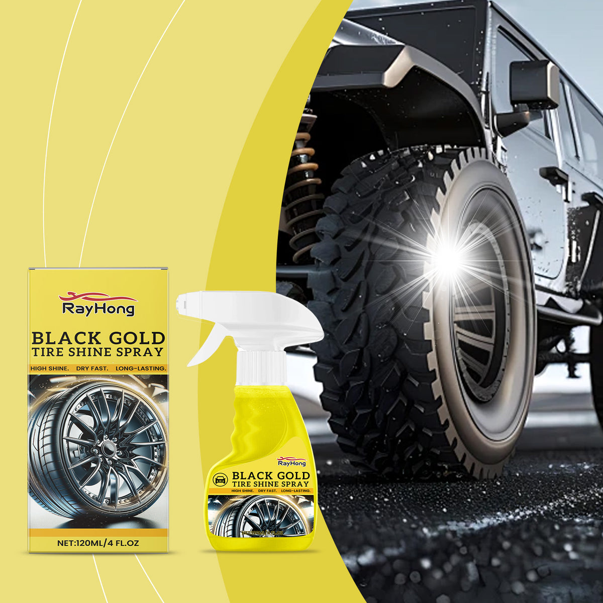 Car Wheel Shine Spray Car Wheel Clean Stain Polishing Coating Liquid Coating Agent - American Smart