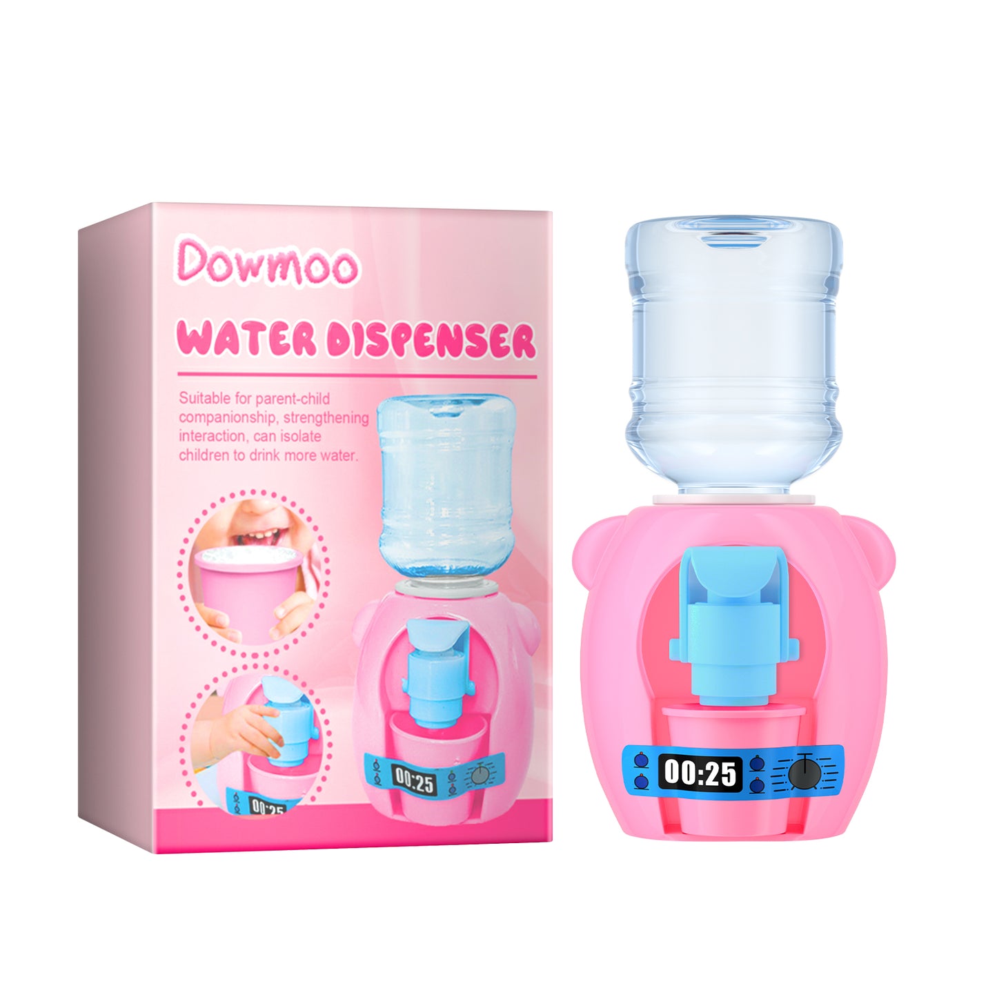 Children's Mini Water Dispenser, Baby Kitchen Toys Mini Fun Every Home Drink Machine Can Water - American Smart