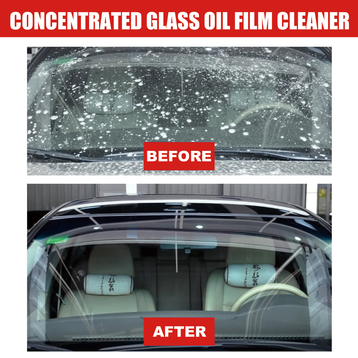 Concentrated Glass Oil Film Cleaner To Remove Oil And Rain Car Windshield Fog Cleaner - American Smart