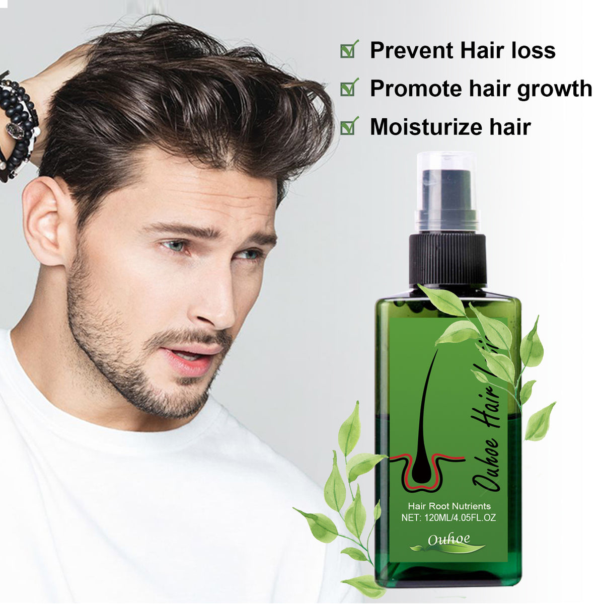 Eprolo dense hair spray for anti-loss, strengthening, and hair repair, showing the spray bottle with a pump nozzle.