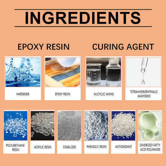 Dowmoo clear epoxy set by eprolo, quick-drying adhesive for jewelry making, craft projects, and art applications.