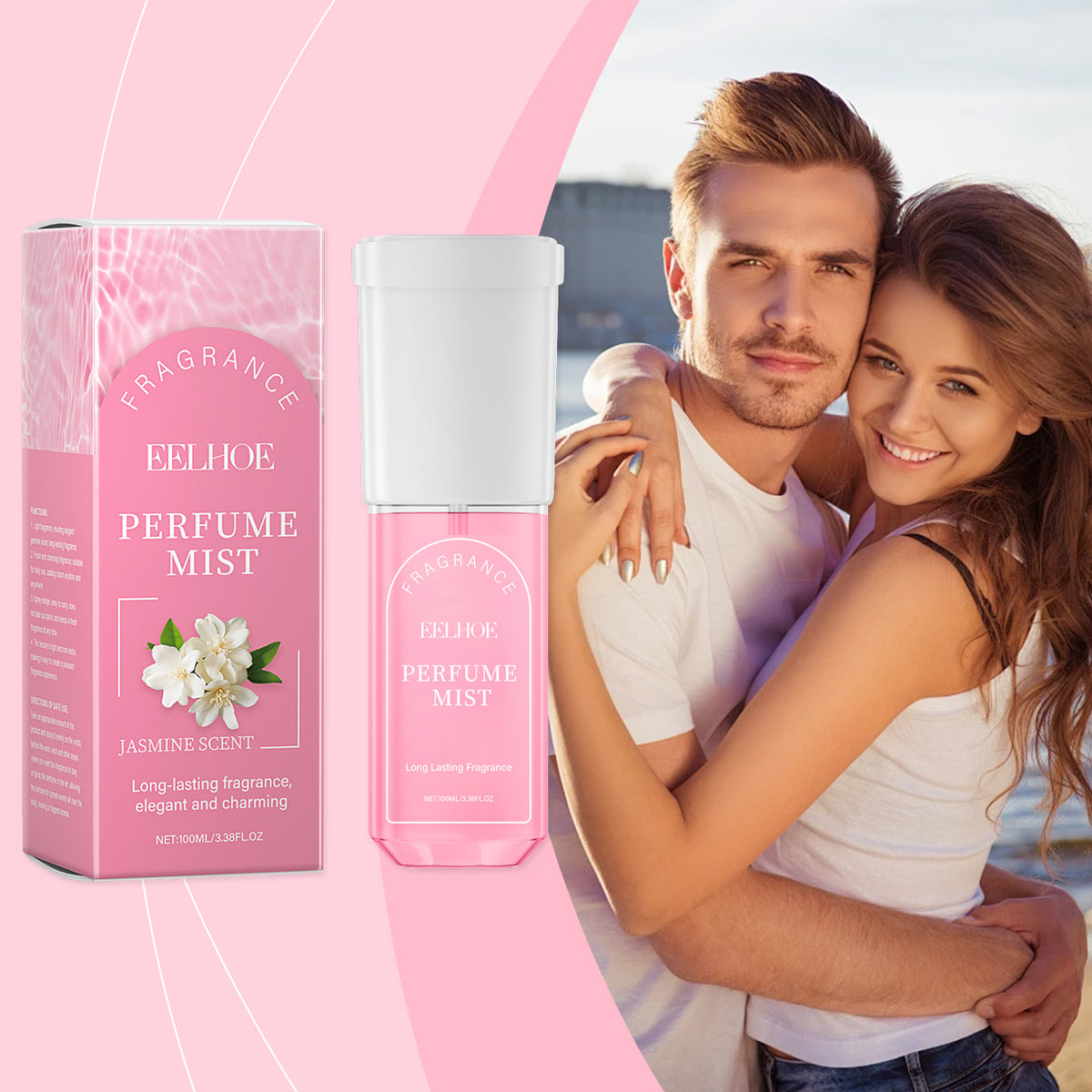 EELHOE Brazilian Jasmine Body Perfume Spray, Light Fragrance Soft Fragrance With Natural Fresh And Not Greasy Light Fragrance - American Smart