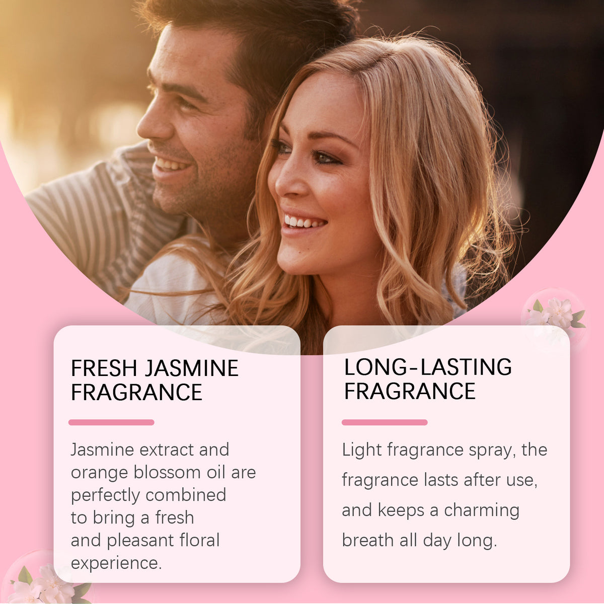 EELHOE Brazilian Jasmine Body Perfume Spray, Light Fragrance Soft Fragrance With Natural Fresh And Not Greasy Light Fragrance - American Smart