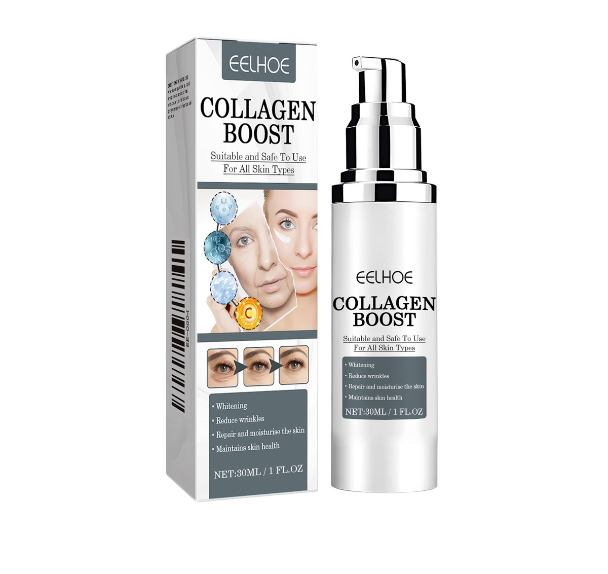 EELHOE Collagen Cream Collagen Moisturizes And Hydrates Fine Lines, Moisturizes And Tightens Skin - American Smart