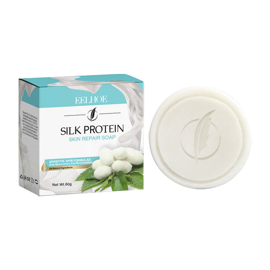 EELHOE Protein Repair Cleansing Soap Cleans Pores, Lighens Acne Dark Spots, Moisturizes Brightening Face Wash Soap - American Smart