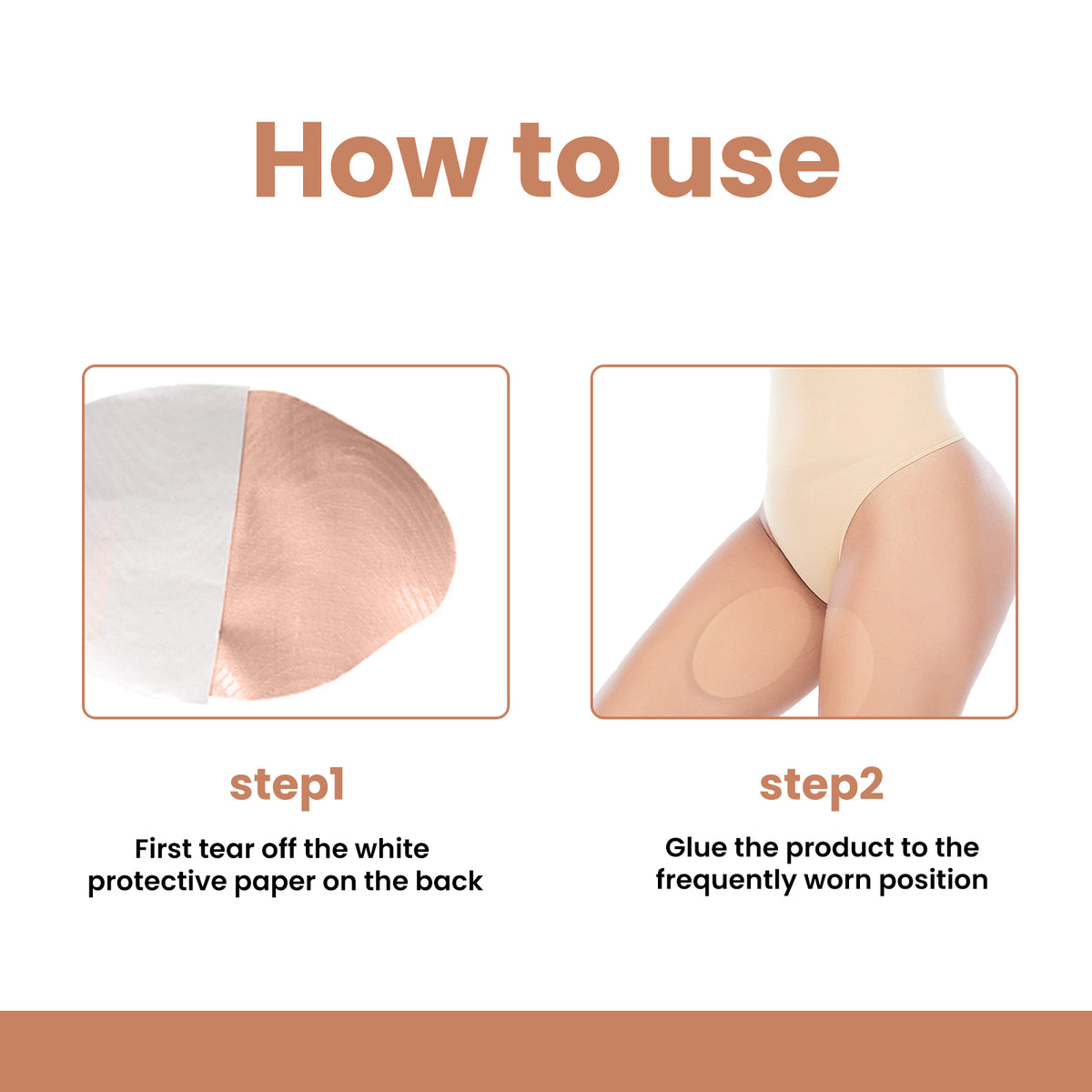 EELHOE Thigh Anti-Wear Adhesive Invisible Non-Trace Anti-Friction High Elastic Anti-Wear Adhesive For Inner Thigh And Lower Leg - American Smart
