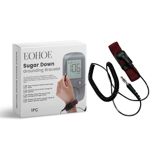 eprolo EOHOE body care bracelet, gentle care relief bracelet for daily body nourishment and discomfort relief, black and silver design