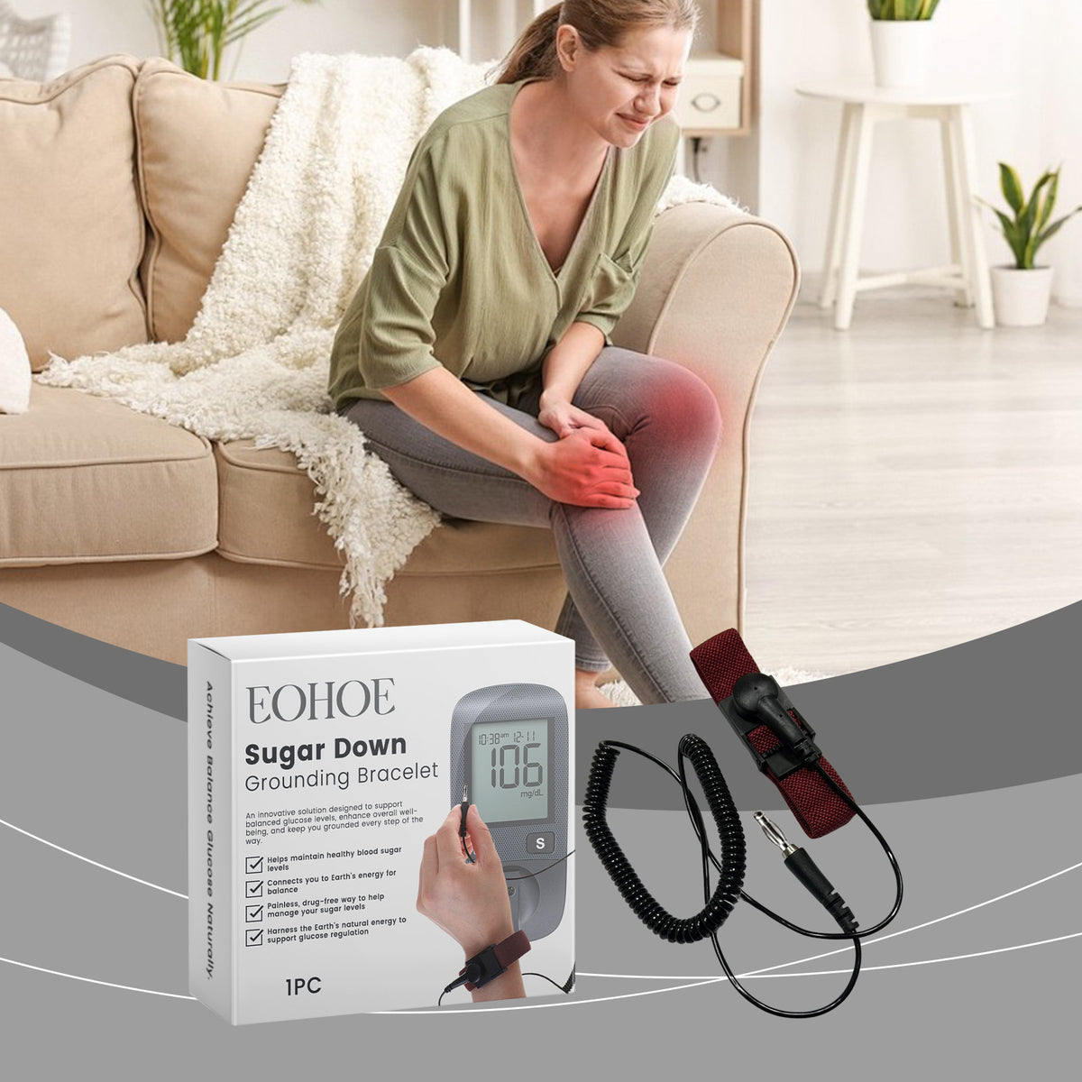 eprolo EOHOE Body Care Bracelet, gentle daily relief and nourishing body comfort bracelet with discreet design