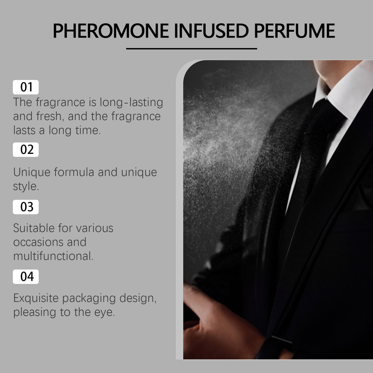 Eprolo fresh lemon-scented cologne bottle with botanical fragrance, designed to enhance personal appeal and freshness.