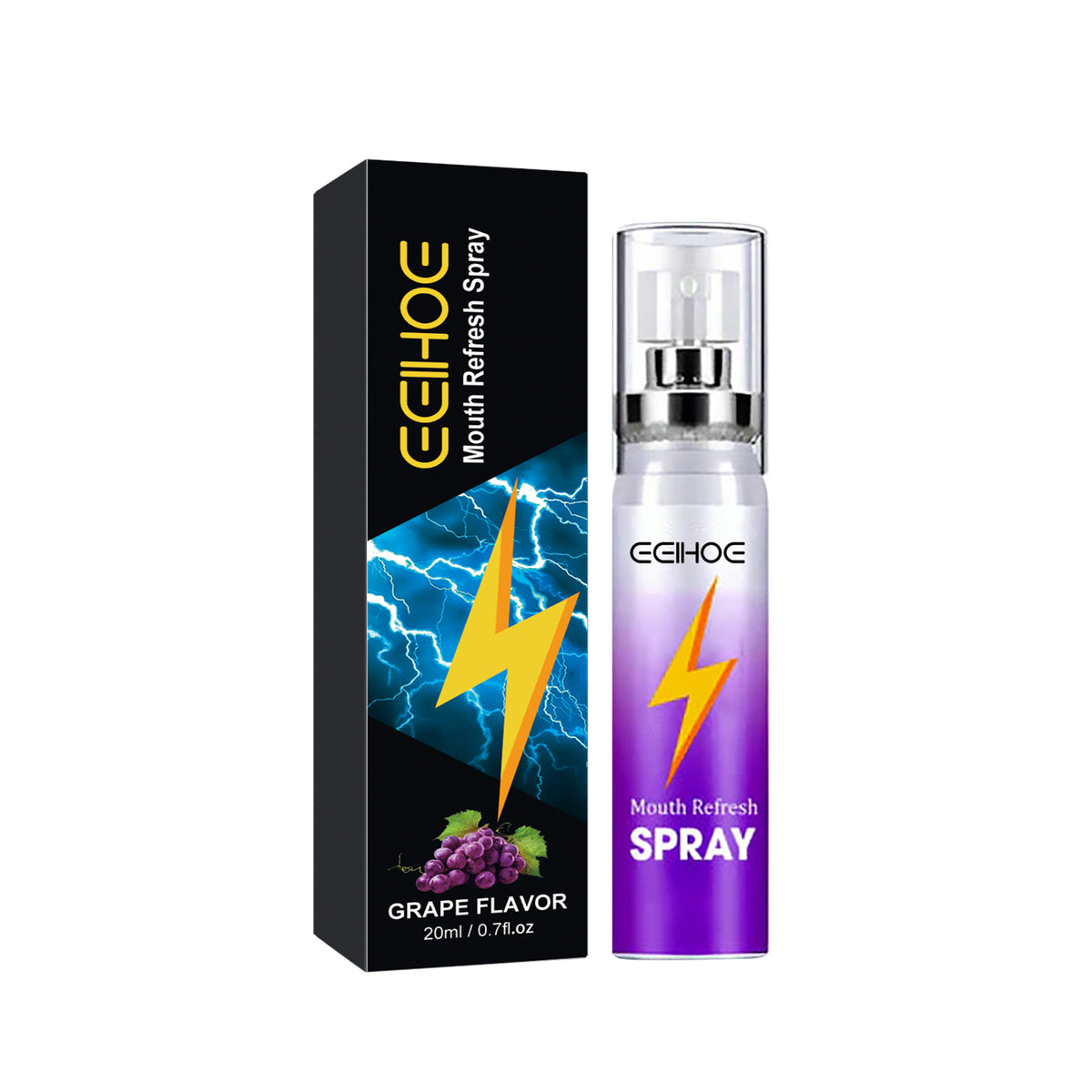 eprolo Fresh Mouth Spray with clean breath fragrance, portable bad breath freshener in a compact spray bottle