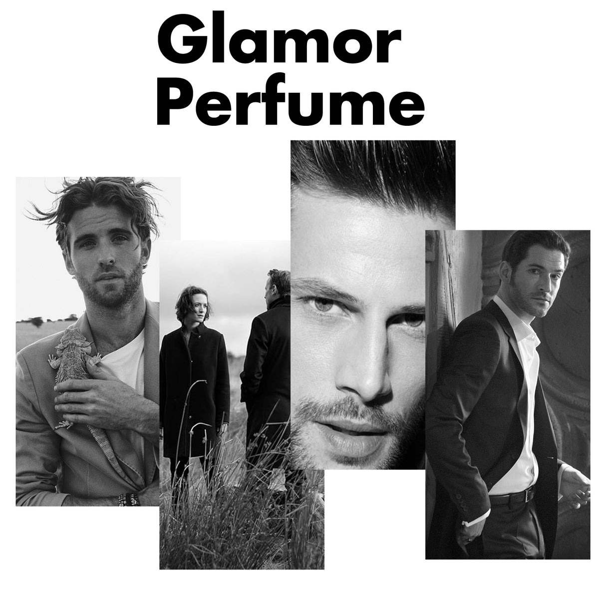 Eprolo Glamor perfume bottle with clear glass and elegant design, showcasing a refreshing, long-lasting natural fragrance.