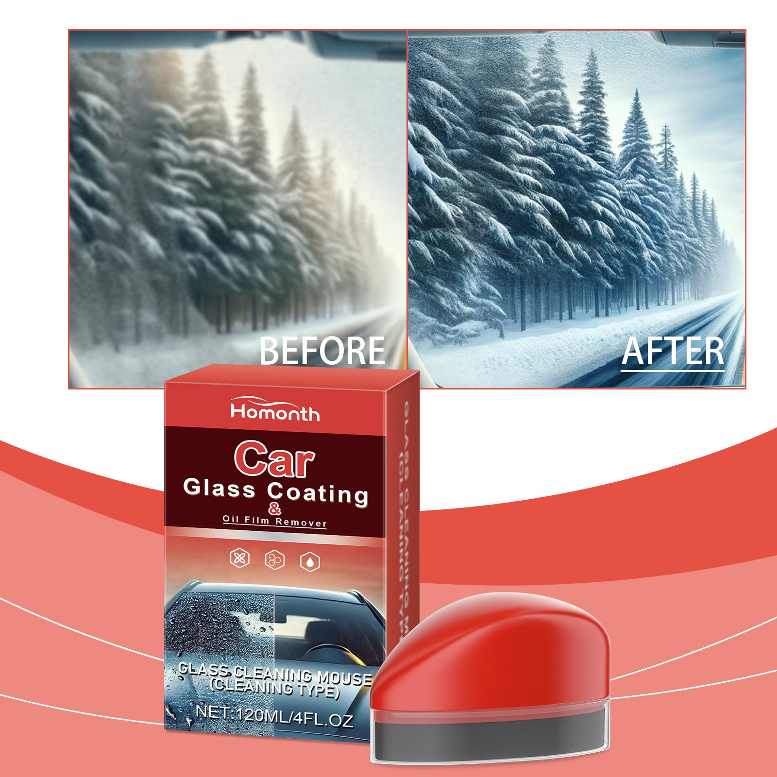 eprolo glass oil film cleaner for automotive windshields, bright cleaning coating and decontamination agent with crystal plating finish