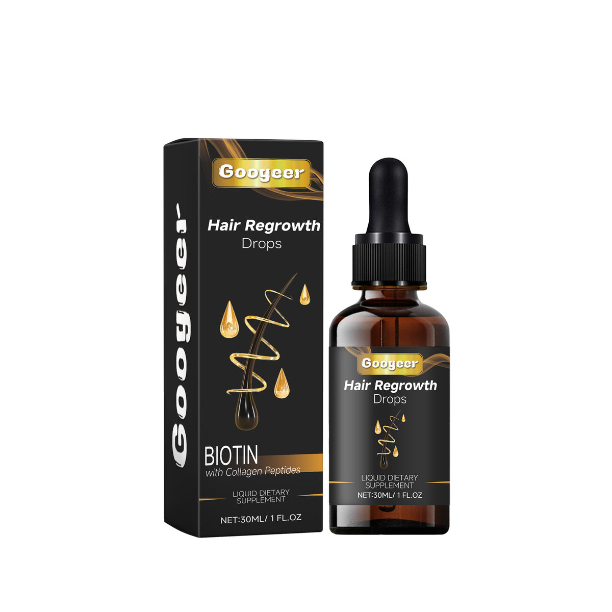 eprolo Googeer Hair Regrowth Drops for dry, smooth, and thick hair, helps prevent hair loss and repair damaged hair.