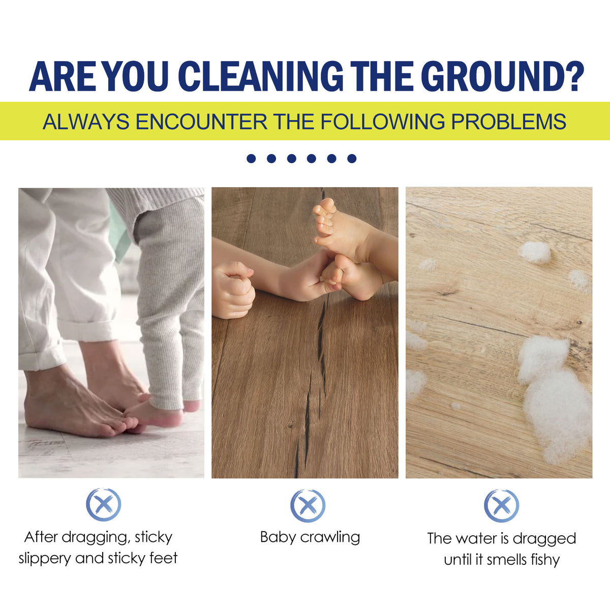 Eprolo hard floor cleaning bead for brightening, polishing, and removing stains from tile floors, leaving a fragrant shine.