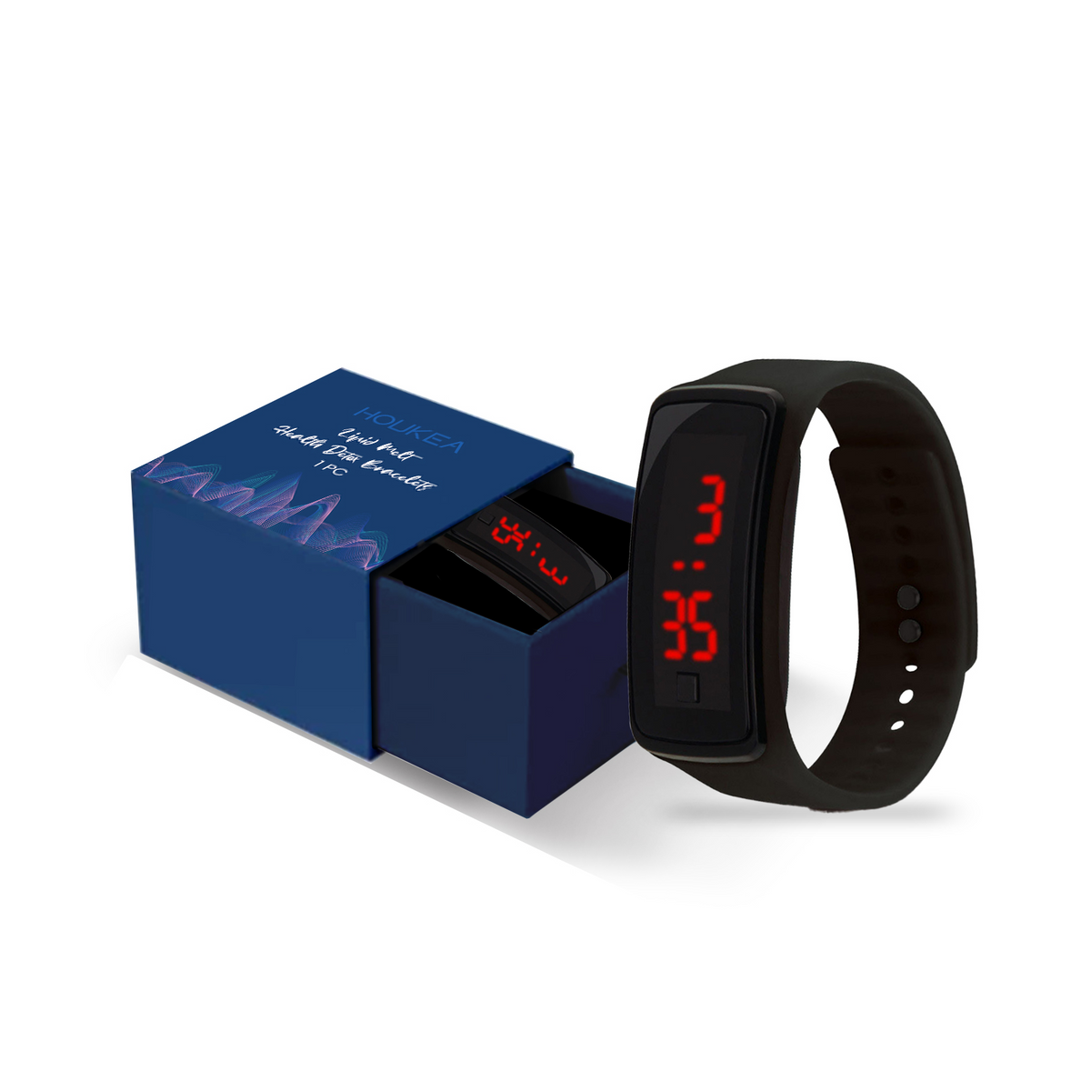 Eprolo Houkea fashion sports watch with outdoor fitness features, digital display, and daily time management in a sleek design
