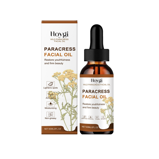 eprolo Hoygi facial essential oil bottle, moisturizing and brightening skin care product for dull, tired facial skin.