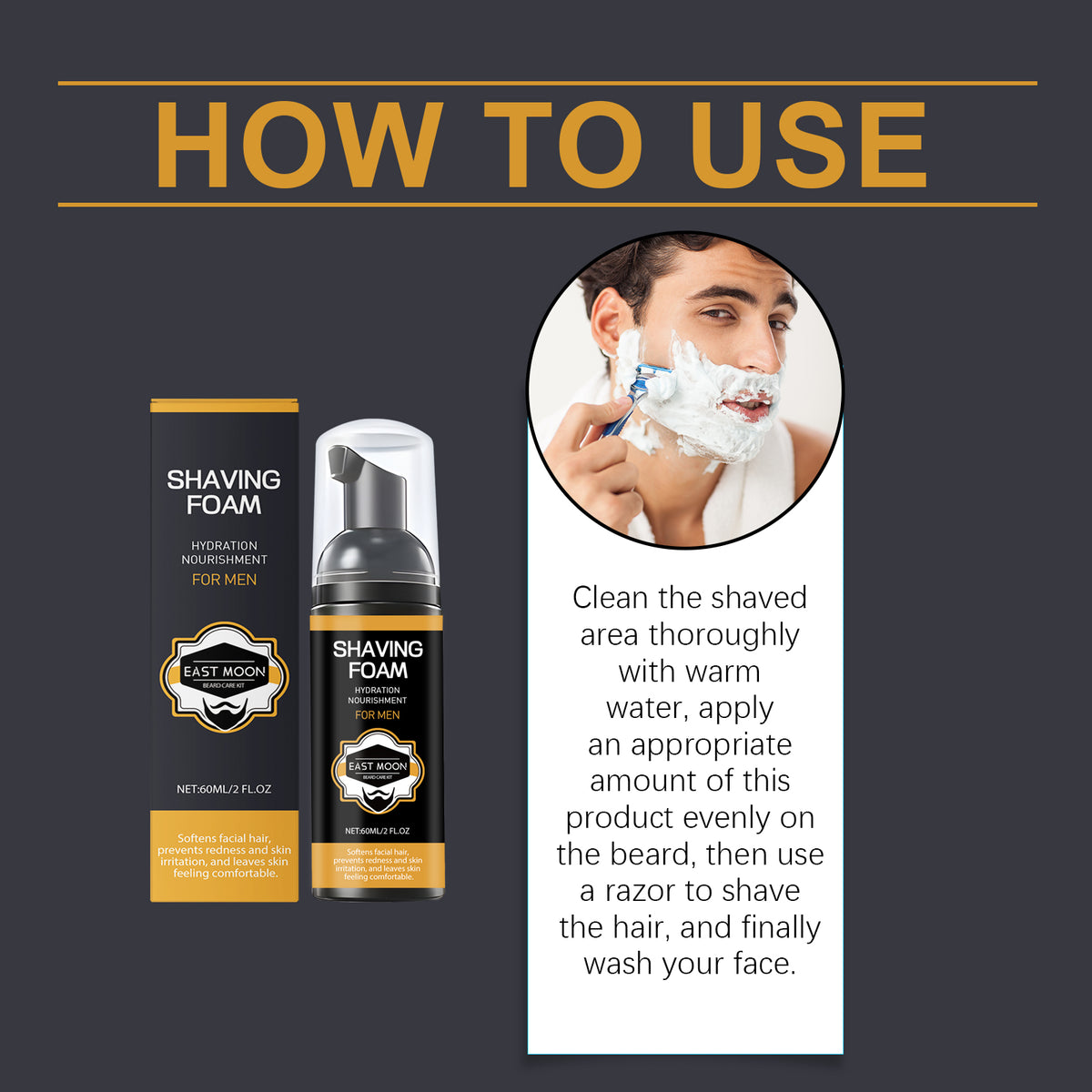eprolo men's beard care series facial hair moisturizer and gentle clean care for beard and skin, with soothing and hydrating features