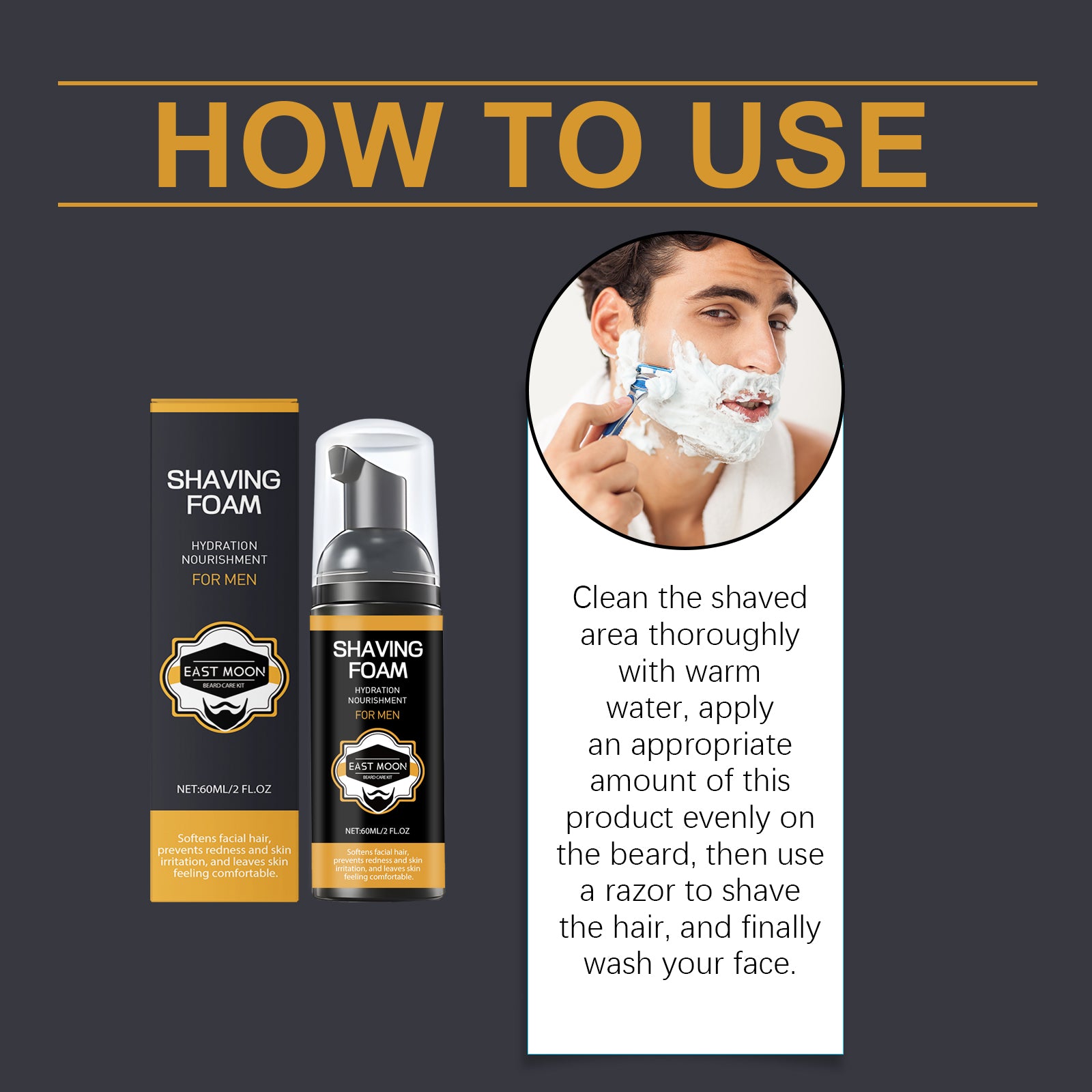 eprolo men's beard care series facial hair moisturizer and gentle clean care for beard and skin, with soothing and hydrating features