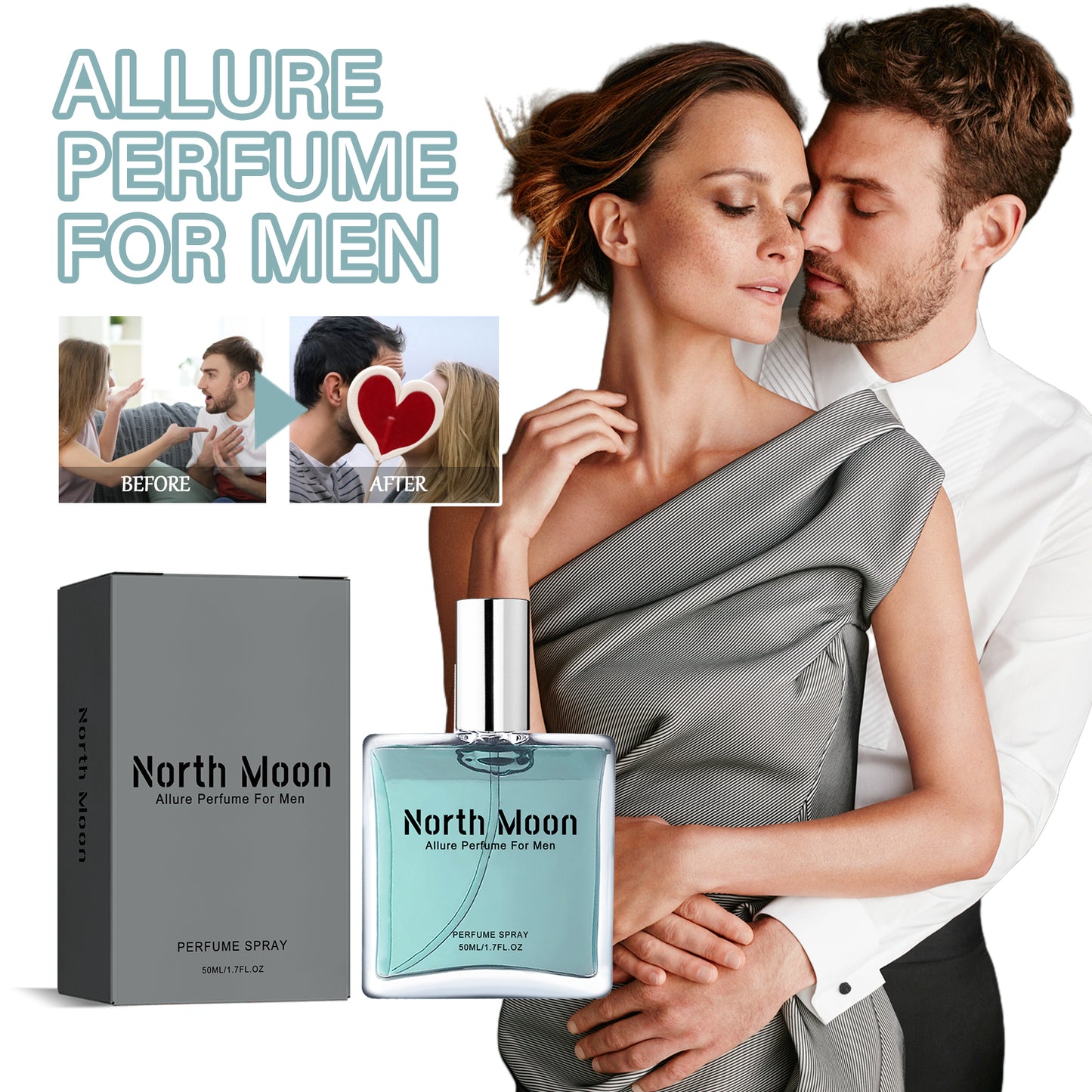 Men's Charm perfume by eprolo featuring a sleek bottle with fresh, light fragrance suited for lasting, natural scent.