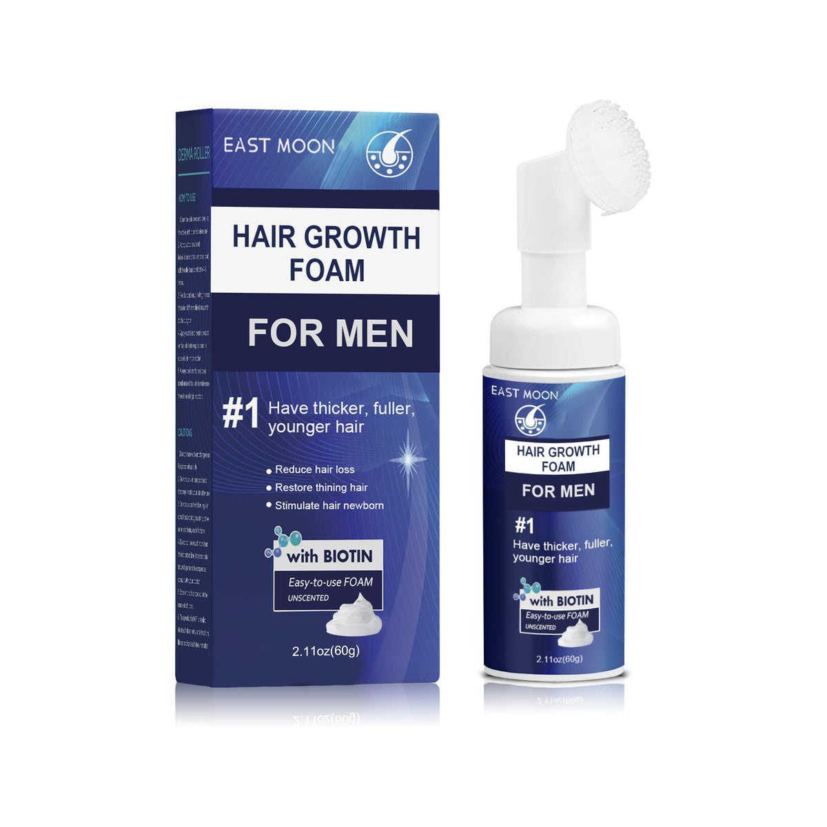 Men's dense hair foam machine by eprolo, showing a device used for repairing hair roots and boosting hair thickness.