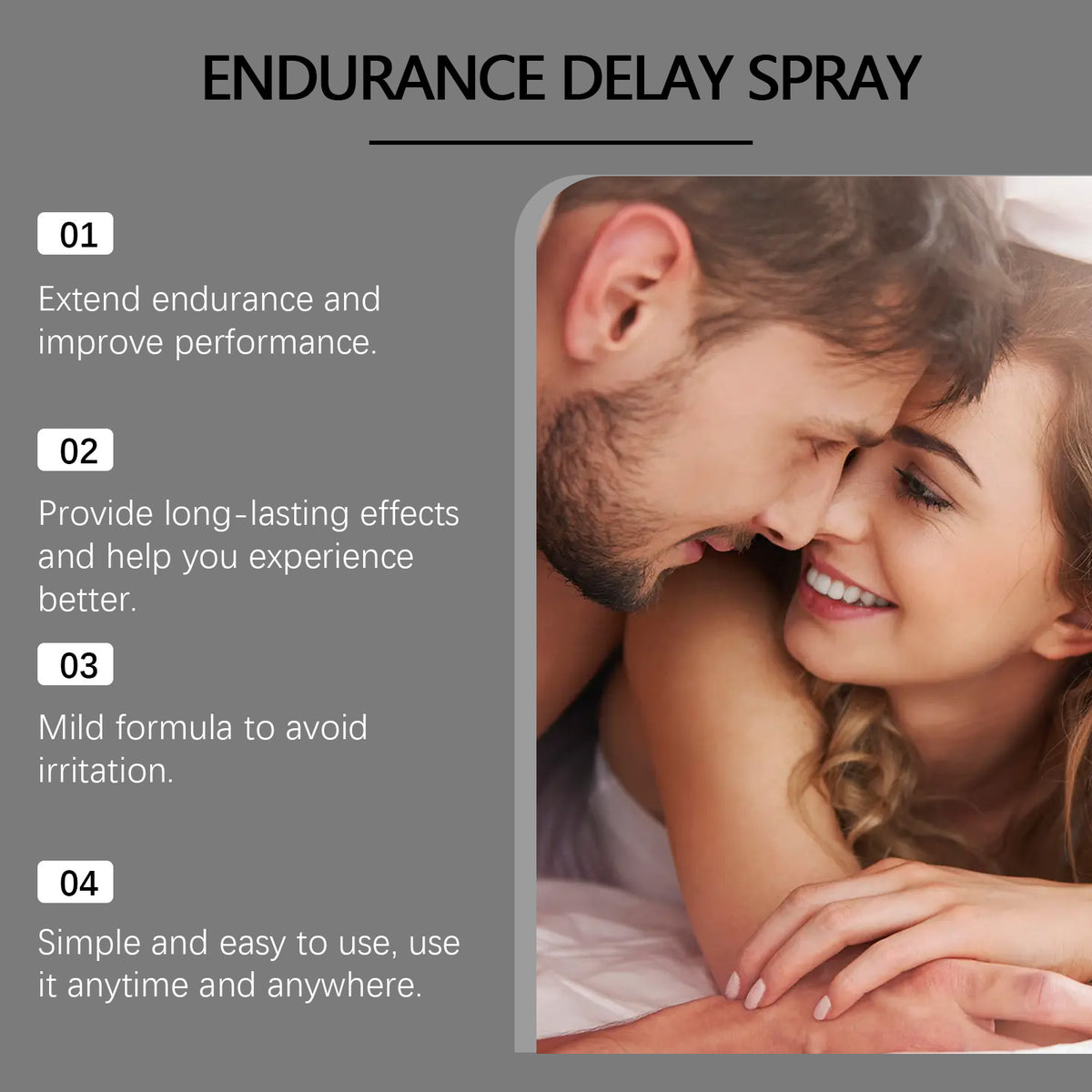 North Moon Men's Care Spray by eprolo, a soothing, moisturizing body massage spray in a sleek bottle with a pump dispenser.